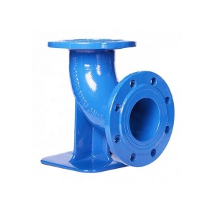 Kagamitang kimikal 90°Flange-socket Duckfoot Bend