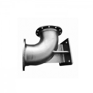 Equipamento Químico 90°Flange-socket Duckfoot Bend